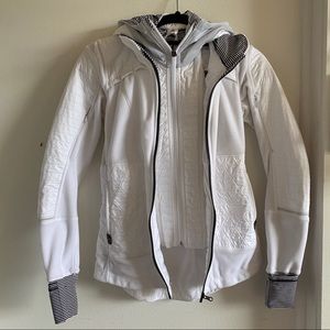 Lululemon Keen Fleece Jacket - Ghost (white) Sz 2